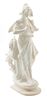 * A Continental Marble Figure Height 20 1/4 inches.