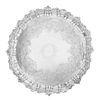 An Irish George III Silver Salver, Jas. Le Bass for Alderman West, Dublin, 1813, the undulating border worked to show rocaill