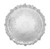 An Irish George III Silver Salver, Jas. Le Bass for Alderman West, Dublin, 1813, the undulating border worked to show rocaill