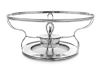 * A George IV Silver Warming Stand, William Bateman I, London, 1825, the oval form top with a reeded border above legs joined