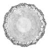 * An English Silver-Plate Salver, T & J Creswick, Sheffield, 19th Century, the rim worked to show rocaille and C-scroll motif