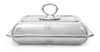 * A George V Silver Covered Vegetable Server, Thomas Bradbury & Sons, Sheffield, 1923, of rectangular form with gadroon bandi