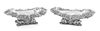 * A Pair of American Silver Bowls, Tiffany & Co., New York, NY, each of oval form, the downturned border worked to show grape