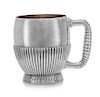 * An American Silver Children's Mug, Gorham Mfg. Co., Providence, RI, 1884, having a fluted bowl and handle and raised on a f