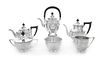 An American Silver Six-Piece Tea and Coffee Service, Gorham Mfg. Co., Providence, RI, comprising a water kettle on stand, cof