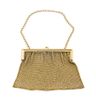 * A 15-Karat Gold Purse, , having a chain-mail bag with a chain-link handle.