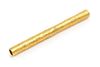 A Yellow Gold Straw, 20th Century, of cylindrical form with a stippled finish.