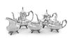 * An American Silver Five-Piece Tea and Coffee Service, Fisher Silversmiths Inc., Jersey City, NY, comprising a teapot, coffe