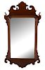 A Federal Mahogany Mirror Height 29 1/8 x width 15 3/4 inches.