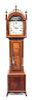 A Federal Mahogany Tall Case Clock Height 88 x width 18 3/4 x depth 9 3/4 inches.
