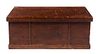 An American Pine Blanket Chest Height 17 3/4 x width 45 1/4 x depth 18 inches.