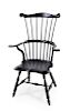 A Comb-Back Windsor Armchair Height 44 1/4 inches.