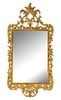 * A George II Giltwood Mirror Height 50 1/4 x width 24 7/8 inches.