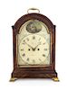 A George III Mahogany Bracket Clock Height 16 3/4 inches.