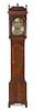 * An English Oak Tall Case Clock Height 94 1/2 inches.