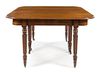 A William IV Mahogany Concertina Action Dining Table Height 29 1/2 x width 51 1/2 x depth 48 inches (closed).