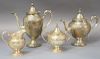 Four piece Gorham sterling silver tea and coffee set.  ht. 5in. to ht. 10 1/4in.  60.4 troy ounces Provenance:  Estate of Ar.
