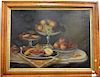 Continental School 18th/19th century  still life  Fruit on Table in Compotes  22" x 30" Provenance:  Estate of Arthur C. P...