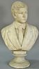 Rudolf Schwanthaler (1842-1879) 
carved white marble bust on pedestal 
Joseph Lametti Striker (Stryker) 
inscribed on back R.