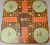Game board Parcheesi on one side and inlaid chess underside.  18" x 18"