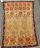 Two Oriental throw rugs. <R>(2' x 3'10") and (2'5" x 3'10")