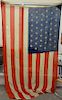 Forty-five star American flag.  6' x 10' Provenance:  Estate of Arthur C. Pinto, MD