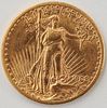 United States 1908 St. Gaudens Double Eagle Twenty Dollar Gold Coin