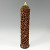 CHINESE ANTIQUE CARVED BAMBOO INCENSE HOLDER 19TH CENTURY