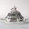 Victorian Sterling Silver Vegetable Dish and Cover, London, 1850-51, John Samuel Hunt, maker, also marked "Hunt & Roskell Lat
