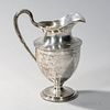 S. Kirk & Son Inc. Sterling Silver Pitcher, Baltimore, c. 1930, urn-form with engraved monogram, ht. 11 1/4 in., approx. 35.8