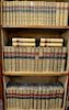 Fifty-seven leatherbound books including Sir Archibald, Alison, Bart, History of Europe (18 volume set) and seven works of Ch