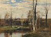 John Appleton Brown (American, 1844-1902)      Water Meadow in Autumn
