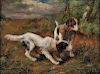 Alfred Arthur Brunel de Neuville (French, 1851-1941)      Two Hunting Dogs