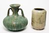 Glazed Studio Art Pottery Vases, 2 Pieces