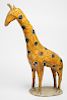 Large Mexican Papier Mache Giraffe Figure