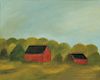 Maureen Gallace (American, b. 1960)      Red Barns