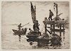 Frank Weston Benson (American, 1862-1951)      Boats at Dawn
