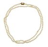 Mikimoto 14k Gold Clasp Pearl Necklace