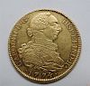 1774 Spain Carol III 8 Escudos Gold Coin