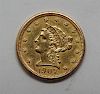 1907 Liberty Head 2.5 Dollar US Gold Coin