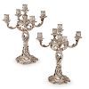 FRENCH SILVER CANDELABRA FOR TIFFANY & CO.