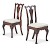 PAIR OF CHIPPENDALE SIDE CHAIRS