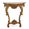 LOUIS XV STYLE GILTWOOD CONSOLE