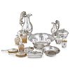 FRENCH SILVER AND GLASS TOILET SERVICE