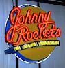 Neon "Johnny Rockets" tin case, working with three-color neon 49" x 52"
