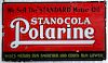 "Standard Motor Oil Stancola Polarine" porcelain 36" x 18", damage on outside edges may be seen in photo