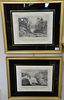 Pair of lithographs after Jacque-Gerard Milbert including Extremity of Adley's Falls and Commencement of the Falls of Canada 