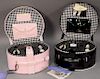 Two Tiffany's Tools Designer Tool Kit, pink and black case. 11" x 11 1/2"