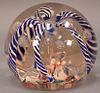Large Murano glass studios paperweight. ht. 5in.