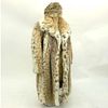Ladies Vintage Lynx Fur Coat With Matching Fur Hat.